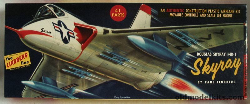 Lindberg 1/48 Douglas F4D-1 Skyray, 523-98 plastic model kit